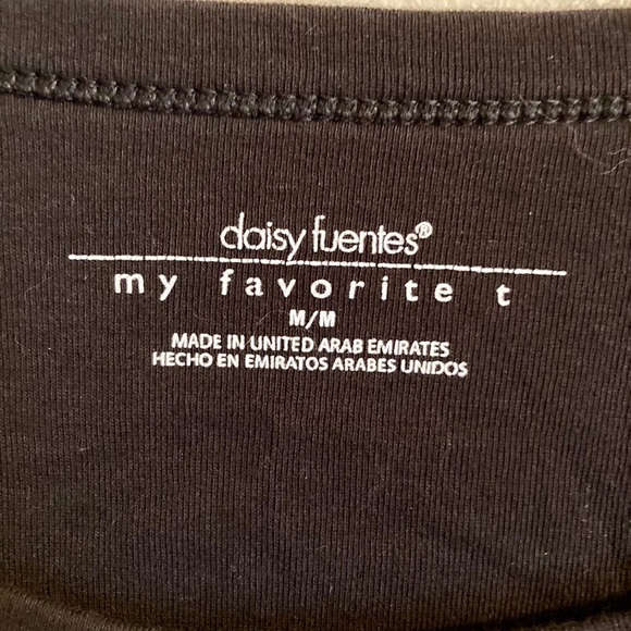 DAISY FUENTES “My Favorite Tee” LONG-SLEEVE-size M - Picture 3 of 4